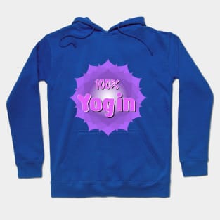 Yogin logo with violet mandala Hoodie